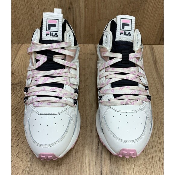 FILA Women Spectra Sneaker Shoes Gardenia Coral Blush Black 5RM01760-119 Size 7 - Picture 4 of 14